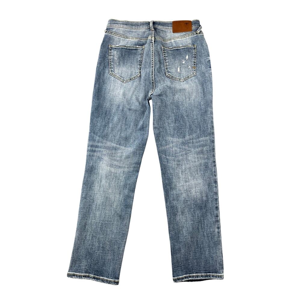 Serra by Joie Rucker Light Wash Distressed Straight Jeans Stretch Denim - 28 - Picture 2 of 10